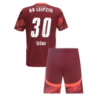 RB Leipzig Benjamin Sesko #30 Auswärts Trikotsatz Kinder 2024-25 Kurzarm (+ Kurze Hosen)